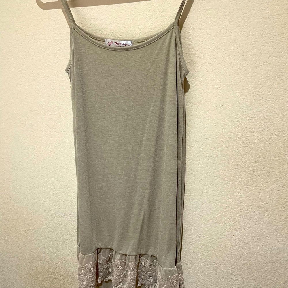 Tan slip, size small